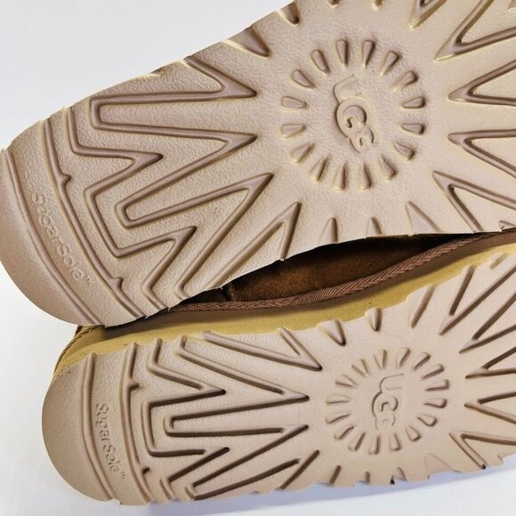 Ugg Australia Classic Mini Side Logo II Suede US Size 5 Tan Orange Logo - Picture 8 of 12